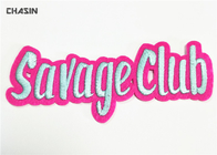 Fashion Iron On Varsity Letter Patches Bright Color  For Savage Club